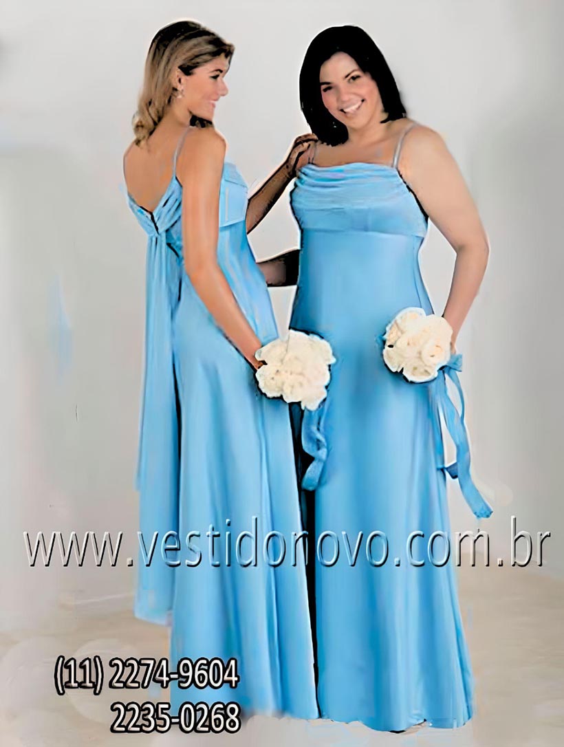 vestido  madrinha de casamento azul serenity,  So Paulo sp - zona sul