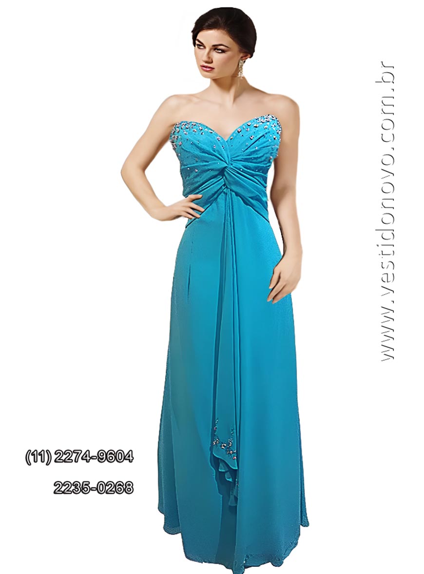 vestido de festa de festa, azul tifanuy, madrinha de casamento em So Paulo