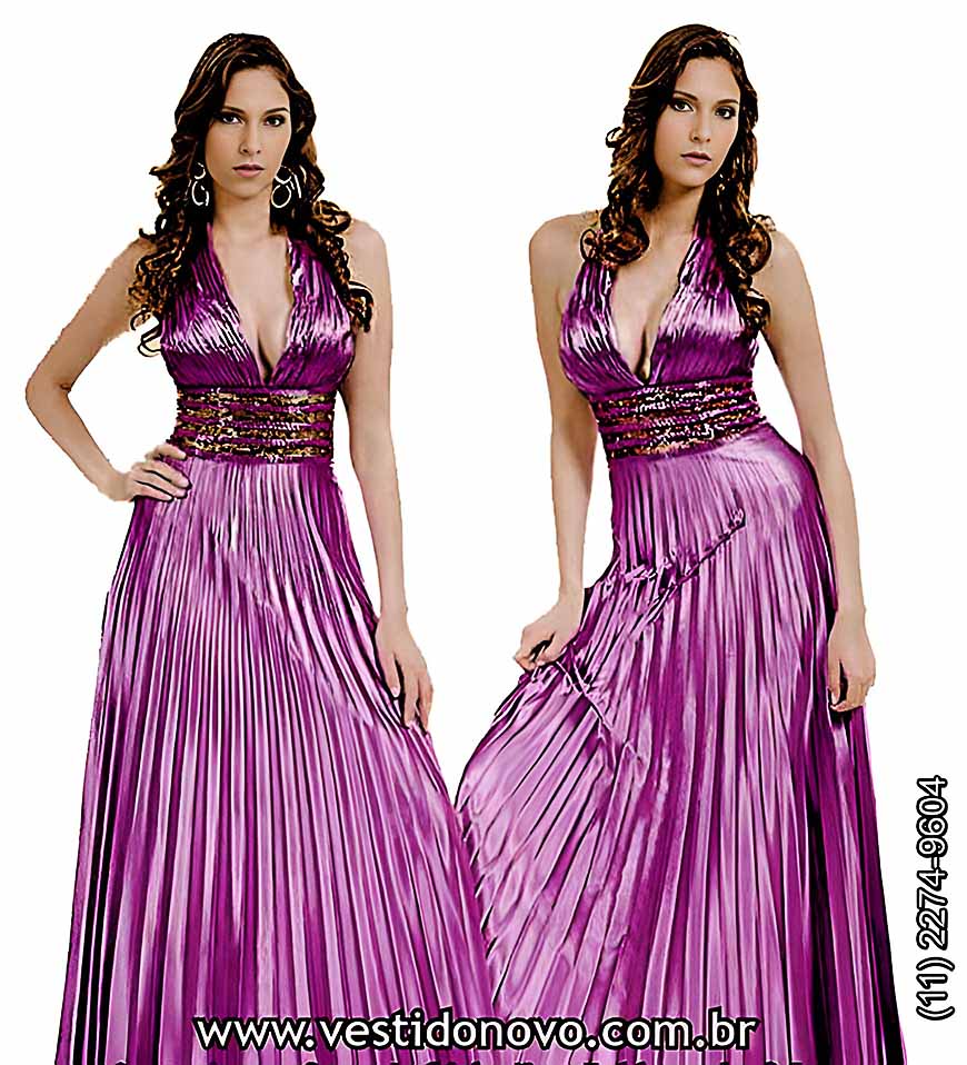 vestido de festa plissado na cor lilas, madrinha de casamento