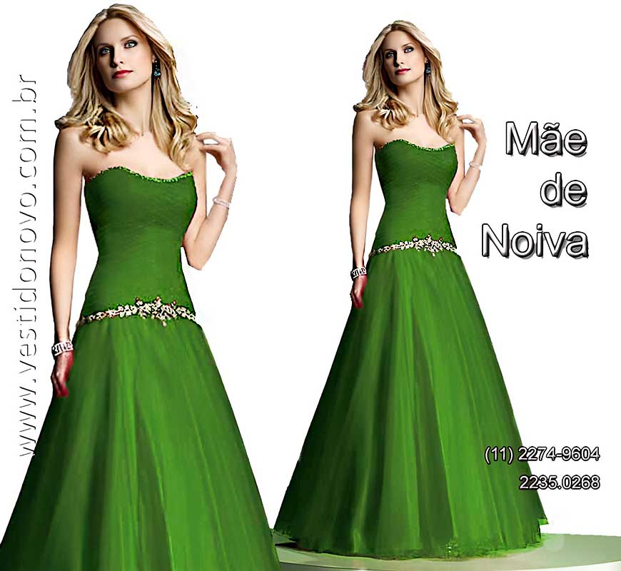 vestido plus size me de noiva na cor verde, So Paulo - aclimnao, vila mariana