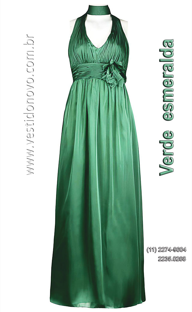 vestido de madrinha verde esmeralda, zona sul de So Paulo