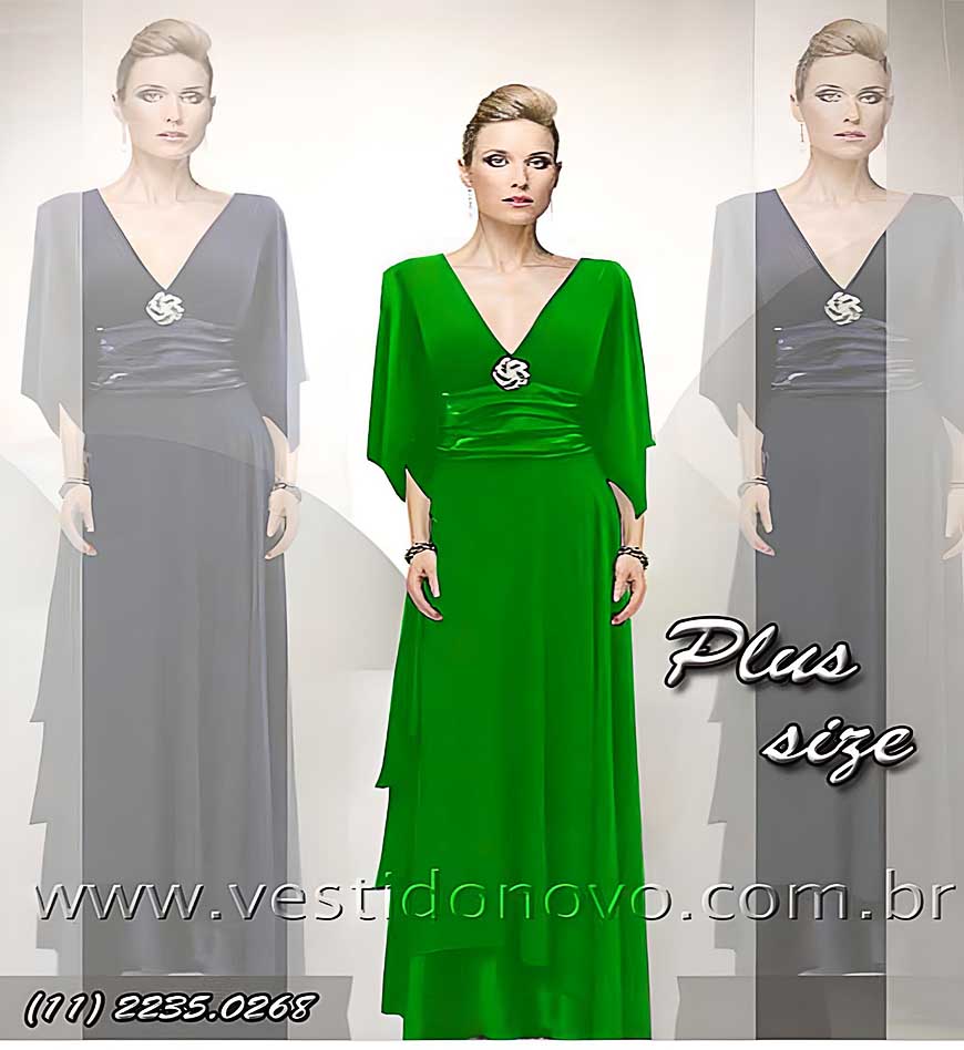 vestido de festa, verde, plus size, madrinha de casamento, formatura, em So Paulo