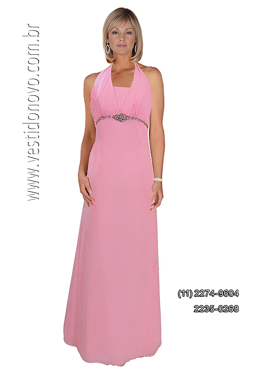 vestido de festa, rosa claro, frente nica, mae da noiva,  So Paulo