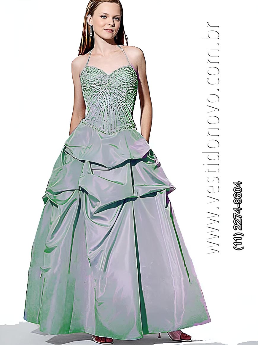 Vestido madrinha de casamento verde pastel