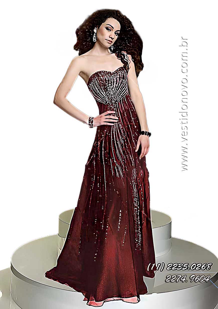 vestido de formatura, marsala, todo em pedraria  e brilho, zona sul de So Paulo
