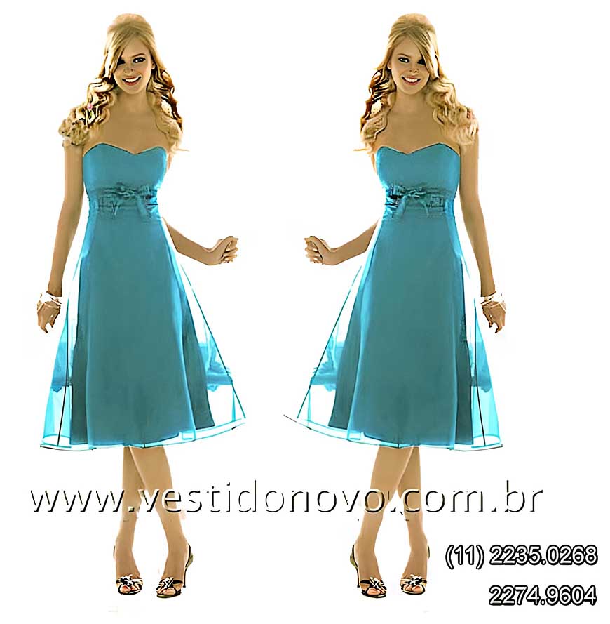 Vestido de festa curto, azul turquesa tamanho grande,  PLUS SIZE , zona sul de So Paulo sp