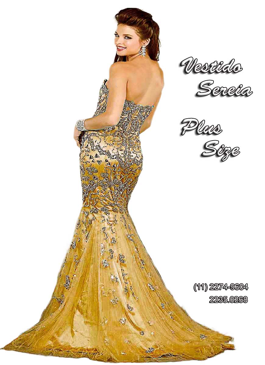 vestido sereia nude com dourado me de noiva loja zona sul So Paulo 