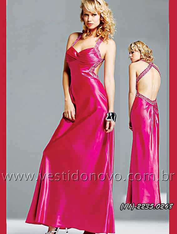 Vestido de Formatura importado em pink - CASA DO VESTIDO NOVO